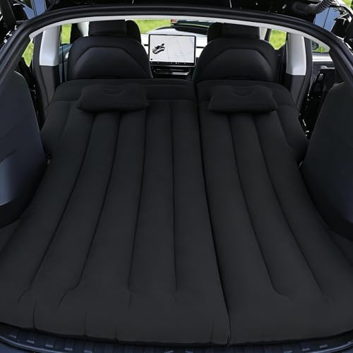 Canareen Car Air Mattress for Model Y SUV RV Back Seat for Outdoor(Black)
