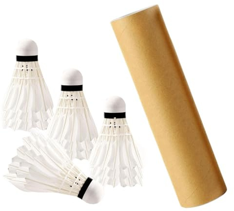 TUXCAXI Confezione da 12 volani D'Oca, Palline da Badminton. Ottima risorsa per Giocatori entusiasti, Giovani, Principianti e Adulti. Gioco al Coperto,
