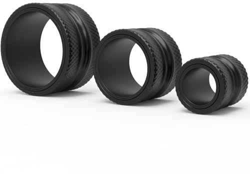 FitBeast Back Roller - Deep Tissue Massage Wheel, Yoga Wheel & Back Stretcher for Pain Relief (6''+9''+12'', Black)
