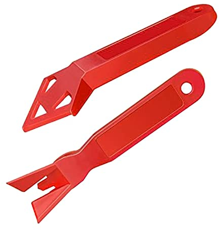 Juego de 2 raspadores de ángulo de vidrio, raspador de plástico, sellador de vidrio, pala para quitar calafateo para junta de fregadero de ventana, 2 raspadores de plástico, espátula de ángulo de