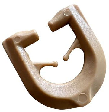 rewagi 100 guide a T per binari a T – bianco, nero, marrone, beige – ganci per tenda, ganci a clip, ganci pieghevoli (beige)