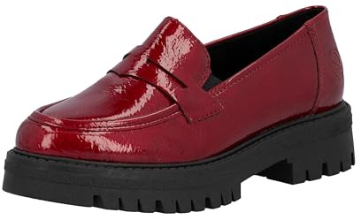 Rieker Damen 47550 Loafer, Rot, 38 EU