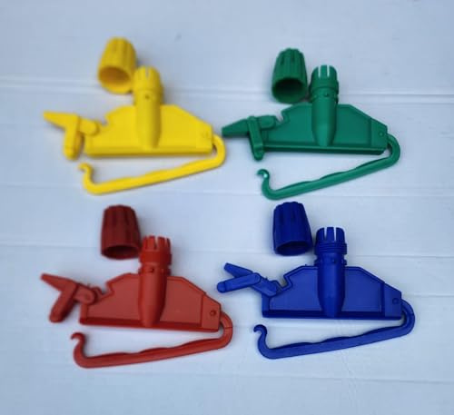 3pcs of Kentucky Plastic Head Clips Universal Fitting and Secured Attachment Between Mop Heads Replacement and Handle Takeaway (3x Plastic Head clip)