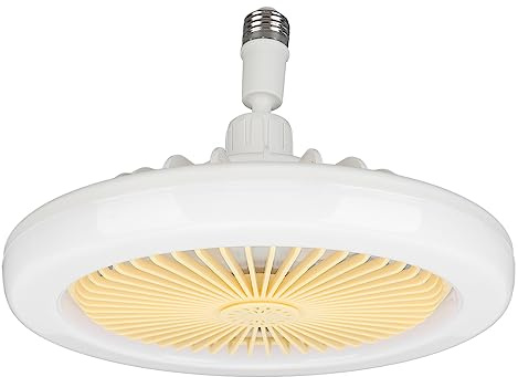 Tnfeeon Luz de Ventilador de Techo Luz de 9.8 -bc -bc Luces de Ventilador para Dormitorios, Contenedores de Terapia Aromática, Control Remoto, Dirección Flexible de 360 °