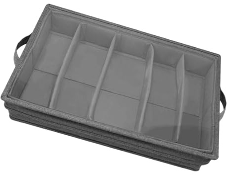 Generico Organizer Portaposate da Banco Trasparente con Coperchio Scatola Portautensili Multi-Griglia per Cucina Contenitore Portaposate Multifunzione per Tavolo da Pranzo e Buffet