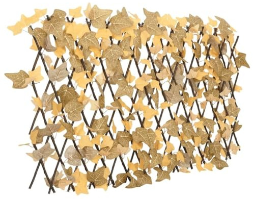Owoxanthellate Griglia per traliccio arancione, 5 pezzi, espandibile da 70 x 30 cm a 180 x 60 cm, in legno e PVC, per recinzioni da giardino, frangivista e decorazione, salvaspazio, pieghevole, per