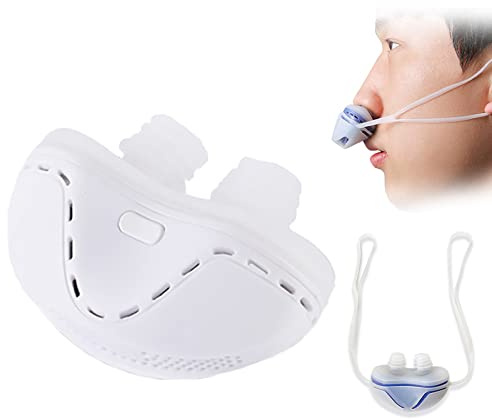 SJASD Elettronico Dispositivo Anti-russamento,Mini CPAP Dispositivo per Smettere di Russare,Anti Russare Dispositivi per Migliora la Respirazione,Naso nasale Dilatatore,USB Ricaricabile