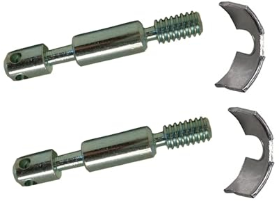 cyclingcolors kit de 2x goujons d'assemblage de lit meuble diamètre 8mm x longueur 75mm 4 trous + 2x étrier ferrure ouvert 38mm acier vis filetage direct