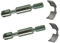 cyclingcolors kit de 2x goujons d'assemblage de lit meuble diamètre 8mm x longueur 75mm 4 trous + 2x étrier ferrure ouvert 38mm acier vis filetage direct