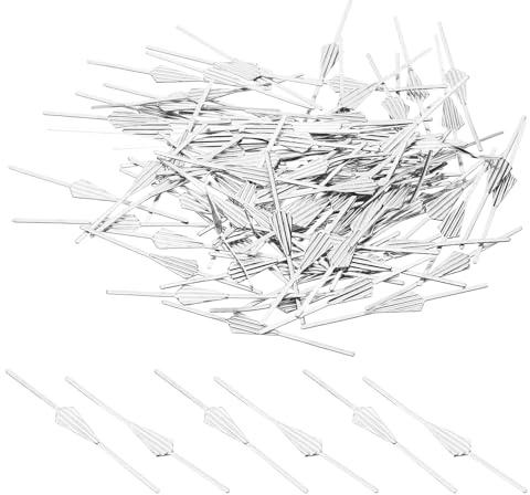 PATIKIL 45mm/1.77 Chandelier Bow Tie Clips, 100Pcs Copper Chandelier Connectors Clips for Fastening Crystals Parts, Chandelier Replacements, Chrome