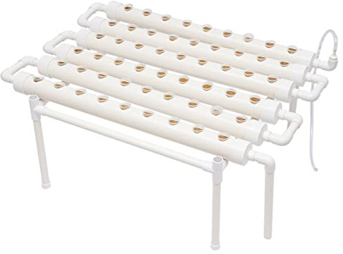 KumuJ Plantas hidropónicas kit de cultivo hidropónico de 3 capas 108 estaciones de plantas, sistemas de cultivo de plantas sin suelo para hidroponía, cultivo hidropónico de hortalizas en tubos