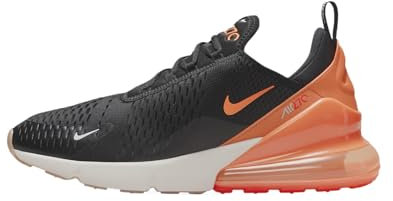 Nike Herren Air Max 270 Sneaker, Black/Total Orange/Bright Crim, 47 EU