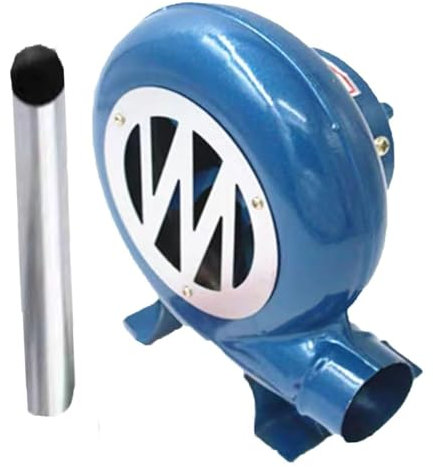 Soplador De Aire De Cocción Manual - Parrilla del Encendedor del Carbón De La Fan, Ventilador De La Fragua del Herrero De La Manivela, Soplador De Barbacoa, con Conducto De Aire(350W)