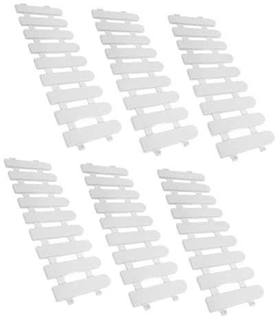 Yardwe Valla de Plástico de Color Claro para Jardín y Mascotas, Resistente y Portátil, 6 Piezas Desmontables Adecuado para Recintos Exteriores y Pequeños Animales