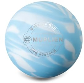 MURLIEN Massage Ball, Lacrosse Ball for Trigger Point Therapy | Deep Tissue, Myofascial Release, Sore Muscle Relief Massager for Neck, Shoulder, Back, Legs, Foot or Muscle Tension - Blue