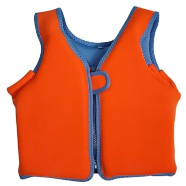 Kids Swim Vest, Premium Neoprene Swim Vest for Children, Toddlers Swim Jacket Buoyancy Aid with Safety Strap and Removeable Floats for Boys Girls Aged 1-6 Years