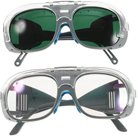 PRETYZOOM Occhiali Da Saldatura Antiriflesso Protezione Uv e Ir Occhiali Di Sicurezza Per Saldatori Professionisti Design a e Versatilità D'uso Leggeri e Resistenti Per Saldatura e Taglio