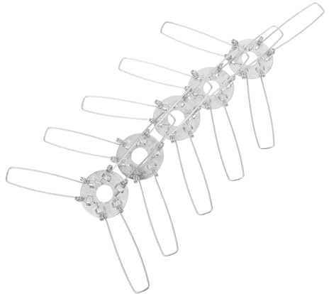 HEALSOPTHY 5 piezas Clips Metálicos de para Iluminación Empotrada de Accesorios para Fijación Segura de Pantallas Lámparas Colgantes y Apliques de Pared