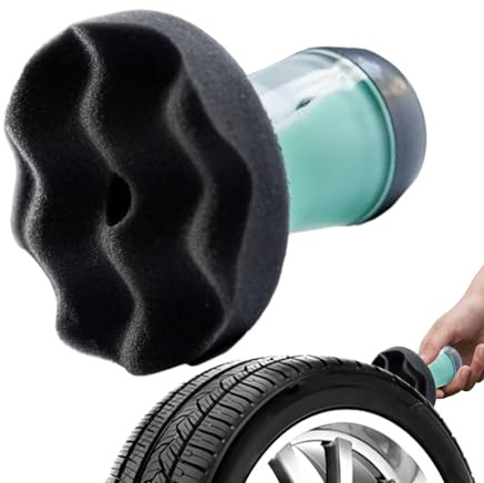 Aplicador de apósito de neumáticos, herramienta de gel limpiador de llantas, aplicador de detalles de llantas exteriores para cuidado de cuero, detalles de neumáticos, motocicleta, camión, lavado