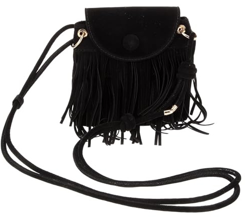 Ciieeo Bolso Bandolera Vintage para Mujer Borlas, Correa Ajustable y Cuero Pu, Diseño Delicado y Portátil para Uso Diario