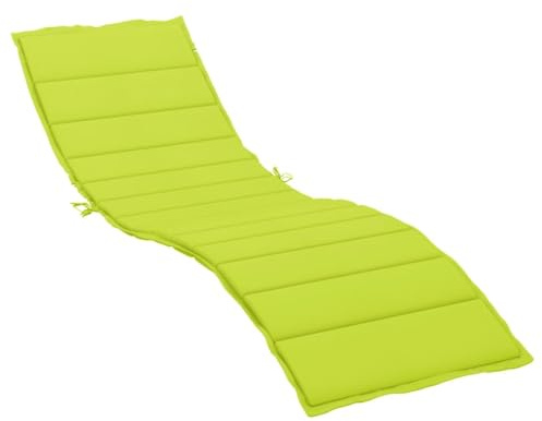Gecheer Cuscino, Cuscino Verde 200x60x3 cm in Tessuto Oxford per Lettino Giardino