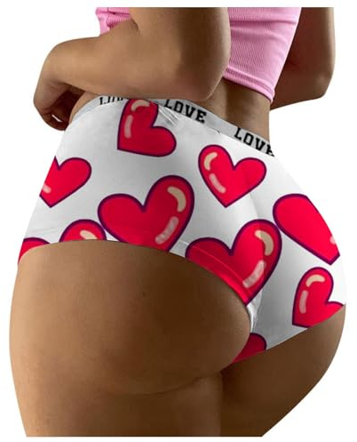 Boxer Coton Femme Caleçon Saint Valentin String Personnalisé Femme Short Sans Couture Slip Souvetements Femmes Sexy Érotique Pute Lot Sous Vetement Dentelle Lingerie Ouverte Perle Culotte Noire