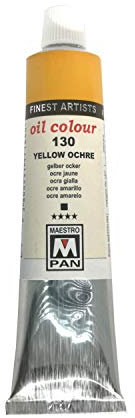 Ölfarbe für Künstler 84 Farben Professionelle Malerei Maestro Pan 45ml Tube (Ockergelb)