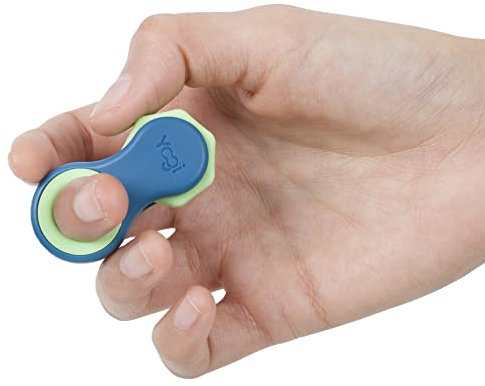 Yogi Fidget-Spielzeug, Fidget-Spinner für Erwachsene, Linderung von Angstzuständen, perfekt für ADHD, ADD und Autismus, leises Fidget-Spielzeug für Erwachsene und Kinder, fünf Ringgrößen– Ozean