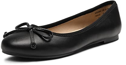 DREAM PAIRS Womens Classic Bow Flats Ballerina Slip on Formal Casual Pumps Style Shoes,Size 6,Black,SDFA2203W-E