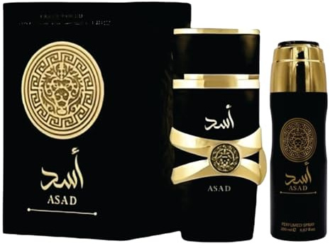 SAPPHIRE'S CHOICE Asad Perfume - Eau de parfum da uomo, 100 ml, deodorante spray per il corpo, vaniglia, tabacco e oud, fragranza araba Sapphire's Choice