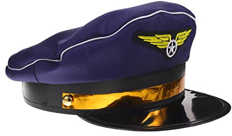 Kapitänsmütze Zubehör Für Pilotenkostüme Steward-kostümhut Cosplay-kostüm-hut Cosplay Matrosenmütze Kapitän Pilotenmütze Snapback Polyester Admiral Freiraum Flugbegleiterin