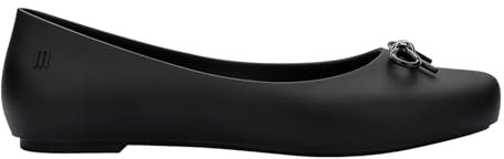Melissa Womens Aura Basic Bow Ballerina Shoes Black 5 UK