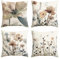 Artoid Mode Lot de 4 housses de coussin décoratives saisonnières - Motif géométrique - Printemps - 45 x 45 cm - Décoration saisonnière pour canapé, salon