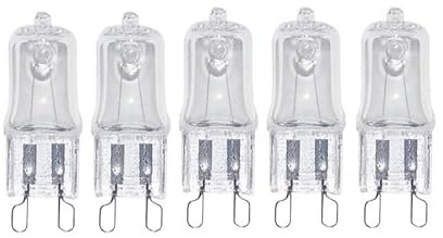 5st G9 Halogenlampor 220V 25w 40w 60w Ugnslampa G9 Högtemperaturlampa Steamer Light,220V-25W