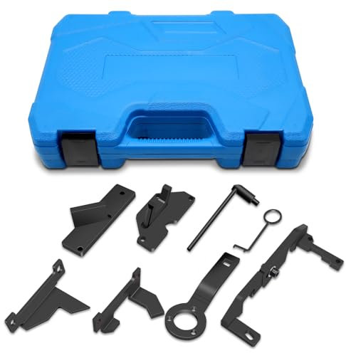 RUIZHI Timing Tool Kit, 8 PCS Engine Timing Belt Tool for PSA 1.2 PureTech, for Citroen C1 C3 C4, for Peugeot 108 208 308 2008 3008, for 1.0 VTi 1.2 VTi EB0(ZMZ) EB2(HMZ), OEM: 0109-2A 0109-2B