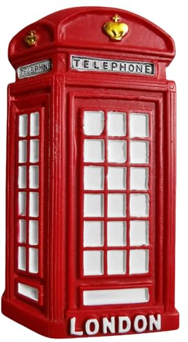 Aimant de réfrigérateur en forme de cabine téléphonique Londres Royaume-Uni Souvenir de voyage Décoration de réfrigérateur Autocollant magnétique 3D