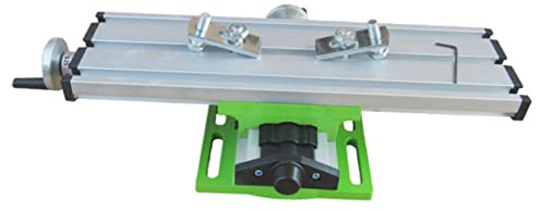 Tofficu Morsa da per Trapano in Alluminio Tavolo per Fresatrice con Trasversale Regolabile e Morsa Precisione per Macchine da