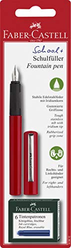School Fountain Pen Set, Red