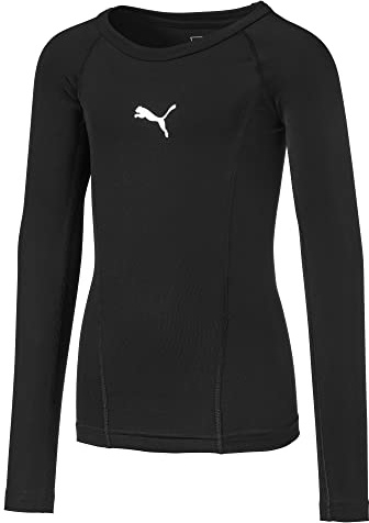 PUMA Mixte Enfant Liga Baselayer Tee Jr Sous-vêtement Fonctionnel, Puma Black, 140 EU