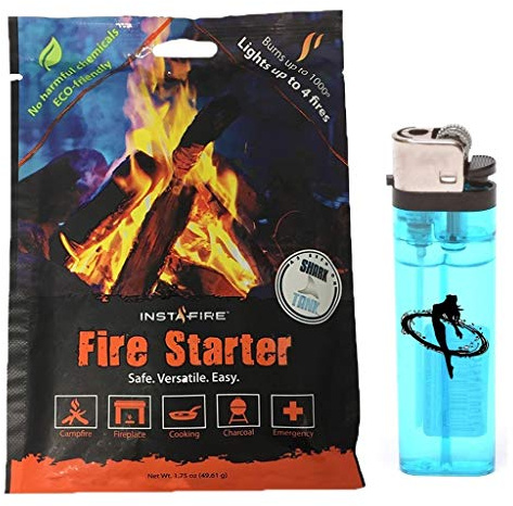 Instafire Fire Starter 12 Pack Bundle w/Exclusive Lighter