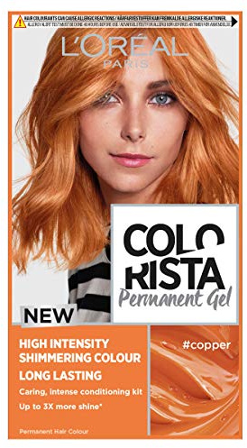 L'Oréal Paris Colorista Permanent Gel Hair Dye, Long-Lasting and Vibrant At-Home Hair Colour, High-Intensity Hues with Up to 3x More Shine, Colour: Copper