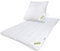 Julido 4-Jahreszeiten-Bett Komplettset, Bettdecke für Allergiker, Steppbett mit Kissen, 135x200cm, 80x80cm, Microfaser, Ganzjahresdecke mit Druckknöpfen, pflegeleicht, hypoallergen