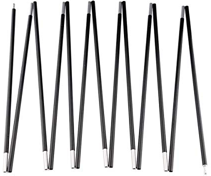 BRILLIANCE4U Tent Poles Replacement, Pre-Assembled Aluminum 7001 T6 Heated Tent Rod (16ft 4.4 in 1 Pole)