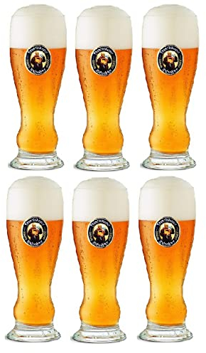 Franziskaner Vasos de cerveza de trigo, 500 ml, 6 unidades