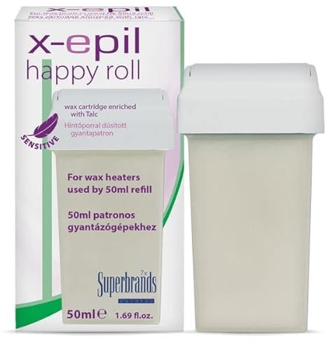 X-epil Cartuccia di cera normale con rullo largo 100 ml (talco)