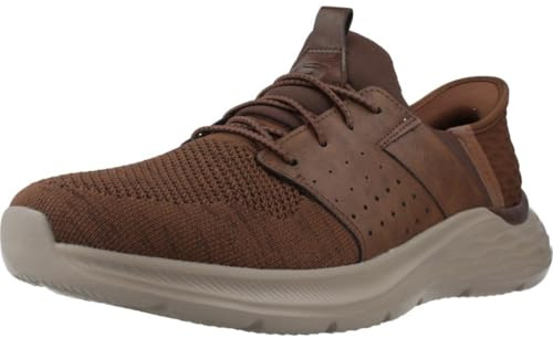 Skechers Men's Garner - Newick Hands Free Slip-in Men's Casual, Brown, 11.5, Medium, US