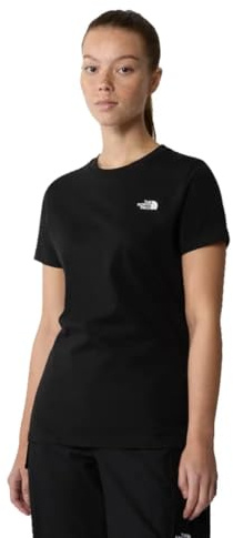 THE NORTH FACE NF0A87NHJK3 W S/S Simple Dome Slim Tee T-Shirt Femme TNF Black Taille S