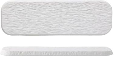 MoBShiK Plato de sushiPlatos de cerámica Tablas de Embutidos en Blanco y Negro Bandejas de Pizarra para quesos Bandejas para Servir Bandejas de Piedra para Servir Fuentes de Pizarra(Black,29.9cm)