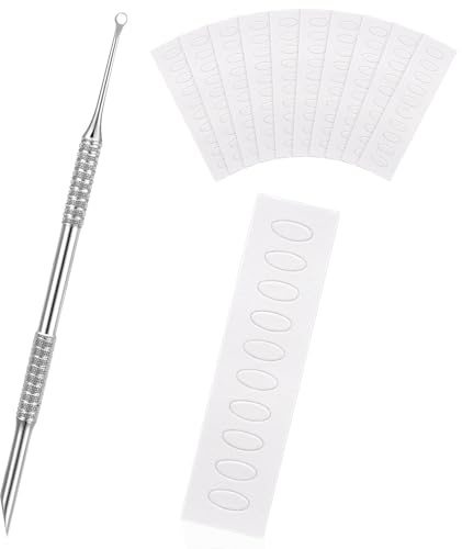 ViEinkaufen Cuticle Pusher with 10 Nail Sand Polishing Tablets