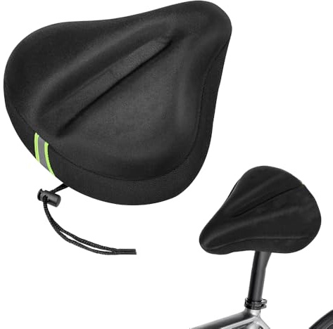 Riisoyu Housse de Selle de Vélo, Housses de Selle de vélo imperméables avec Élastique Housse de Pluie pour siège de Vélo éTanche Portable Taille Universelle Housse de Pluie de Seat de Bicyclette
